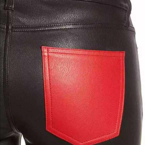 Current/Elliot 25 leather black pants Stiletto - Picture 6 of 7